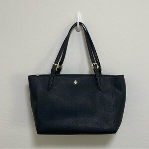 Tory Burch Black York Saffiano Leather Purse